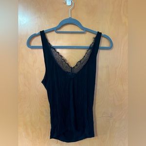 Black lace tank